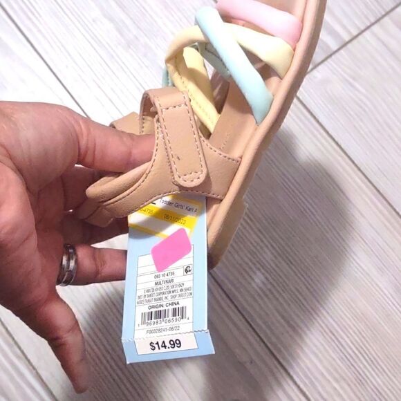 (73-3249)  🔥3/$20🔥  Cat & Jack Tukari Sandals Sz 13 - Picture 5 of 10